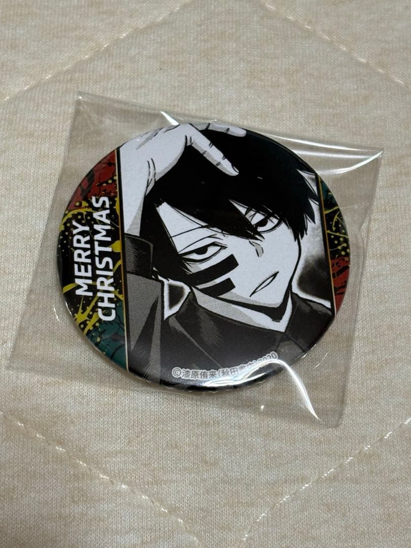 【限定品】桃源暗鬼 プリロールケーキ クリスマス　缶バッジ 特典 無陀野無人