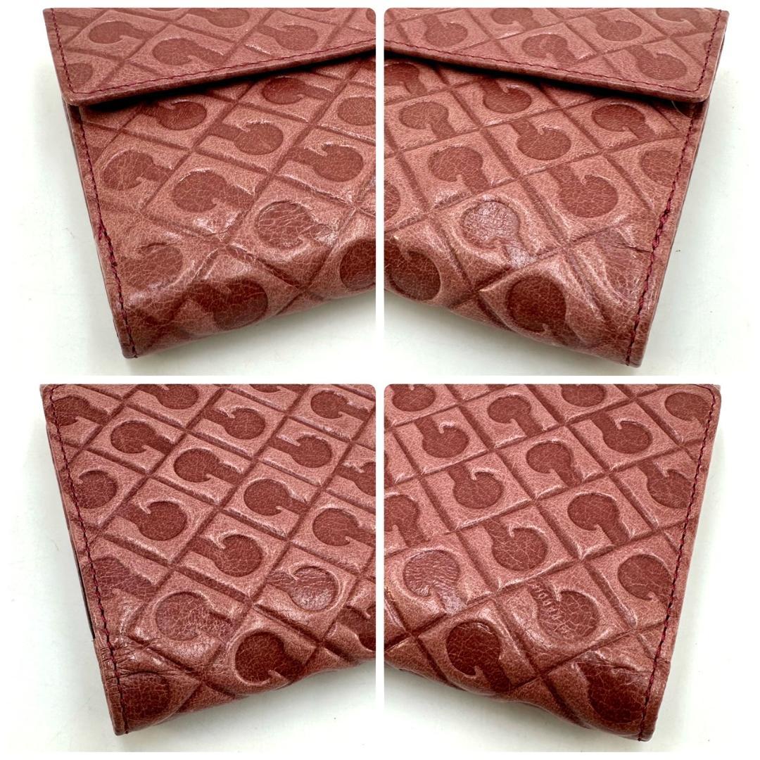 GHERARDINI ゲラルディーニ オールレザー 二つ折り財布 ロゴ総柄 箱付