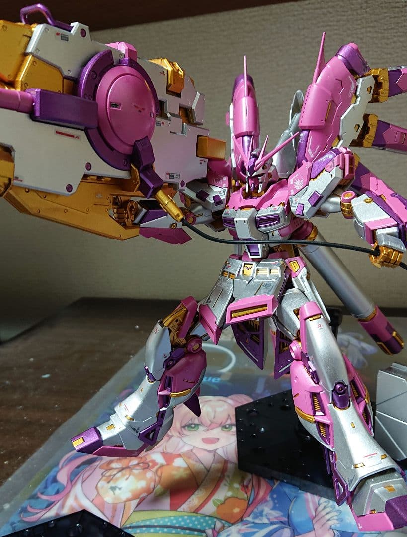塗装完成品 RG Hi-νガンダム ハイパーメガバズーカランチャー