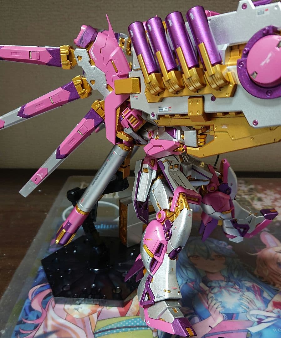 塗装完成品 RG Hi-νガンダム ハイパーメガバズーカランチャー