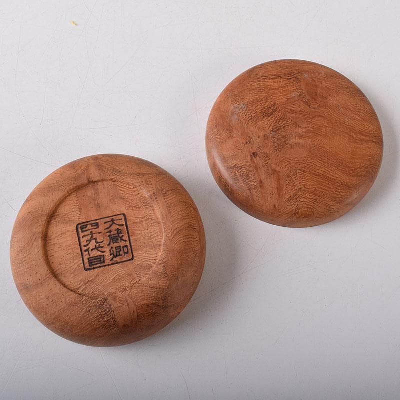 茶道具　大蔵卿四十九代目　樵古庵　木彫　香合　共箱　V　7880