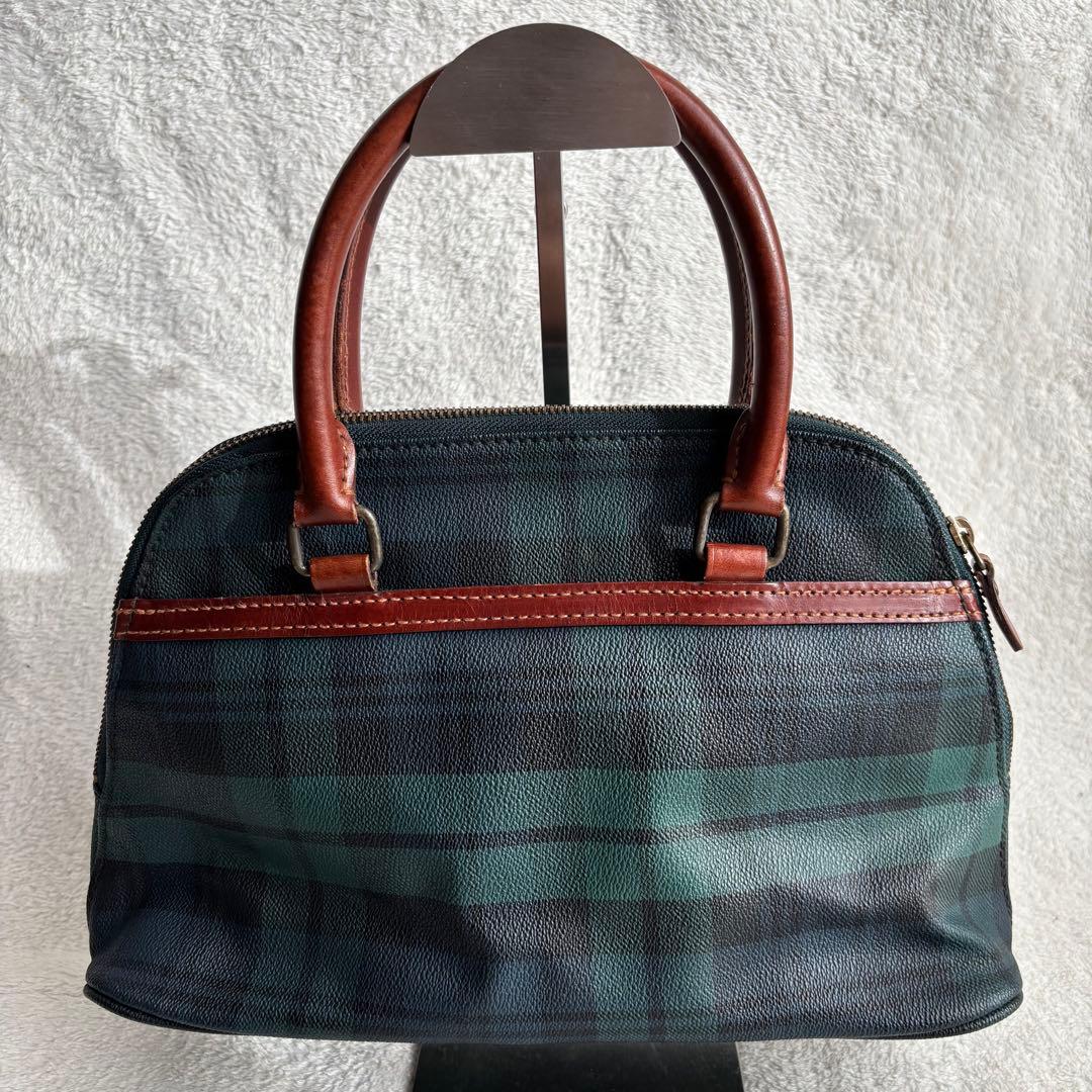 ✨️美品✨️ ポロラルフローレン ハンドバッグ PVCレザー ブラックウォッチ