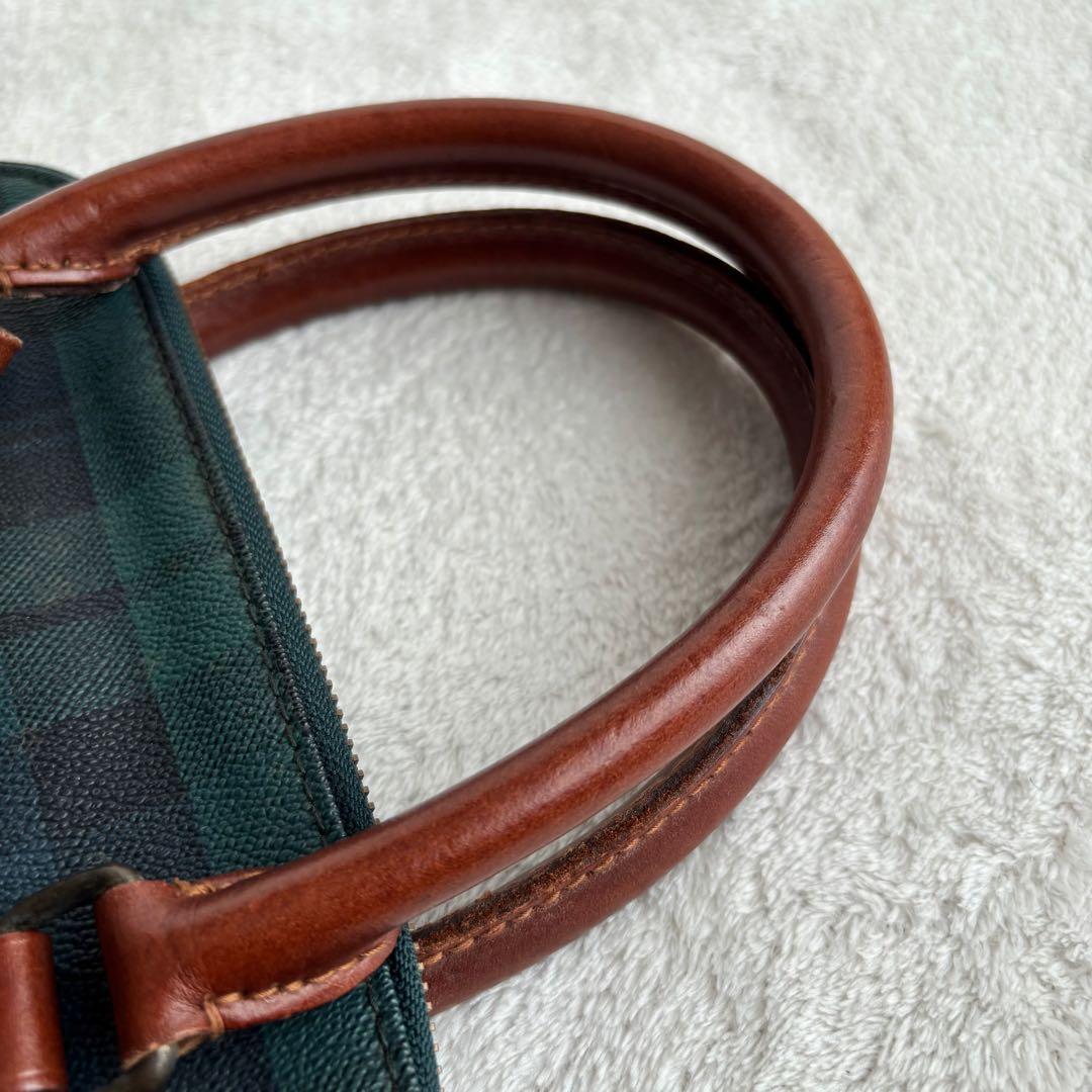 ✨️美品✨️ ポロラルフローレン ハンドバッグ PVCレザー ブラックウォッチ