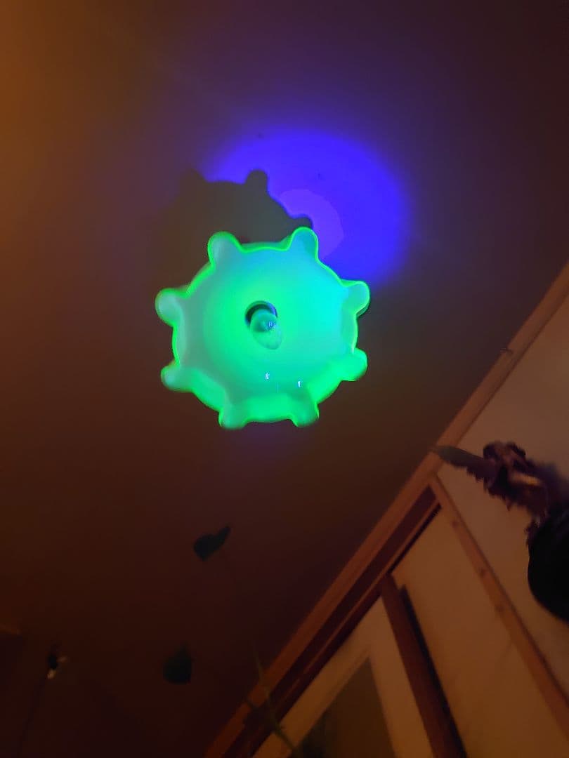 フランス1910s'ヴァセリン(ウラン)ペンダント シーリングランプ