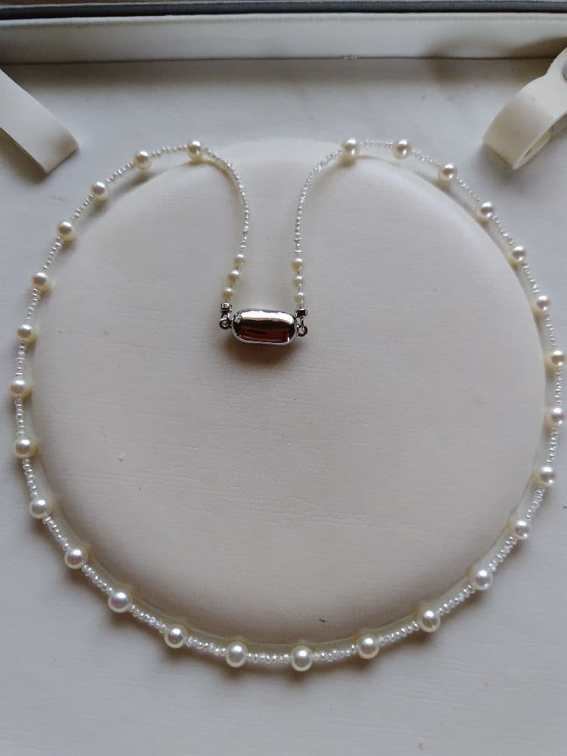 アコヤ真珠ベビーパール、あこや真珠砂ケシパールのネックレス