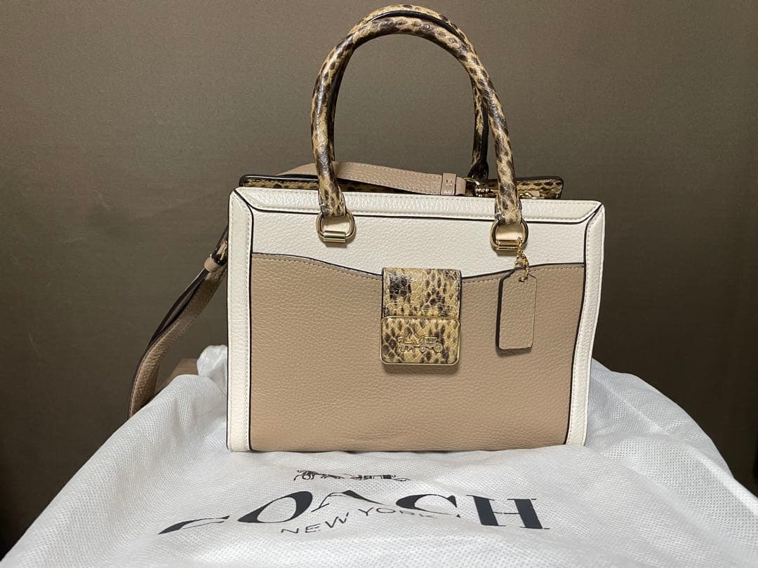 COACH グレース キャリーオール・カラーブロック