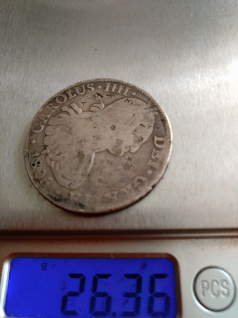 カルロスIIII世８レアル銀貨1806年