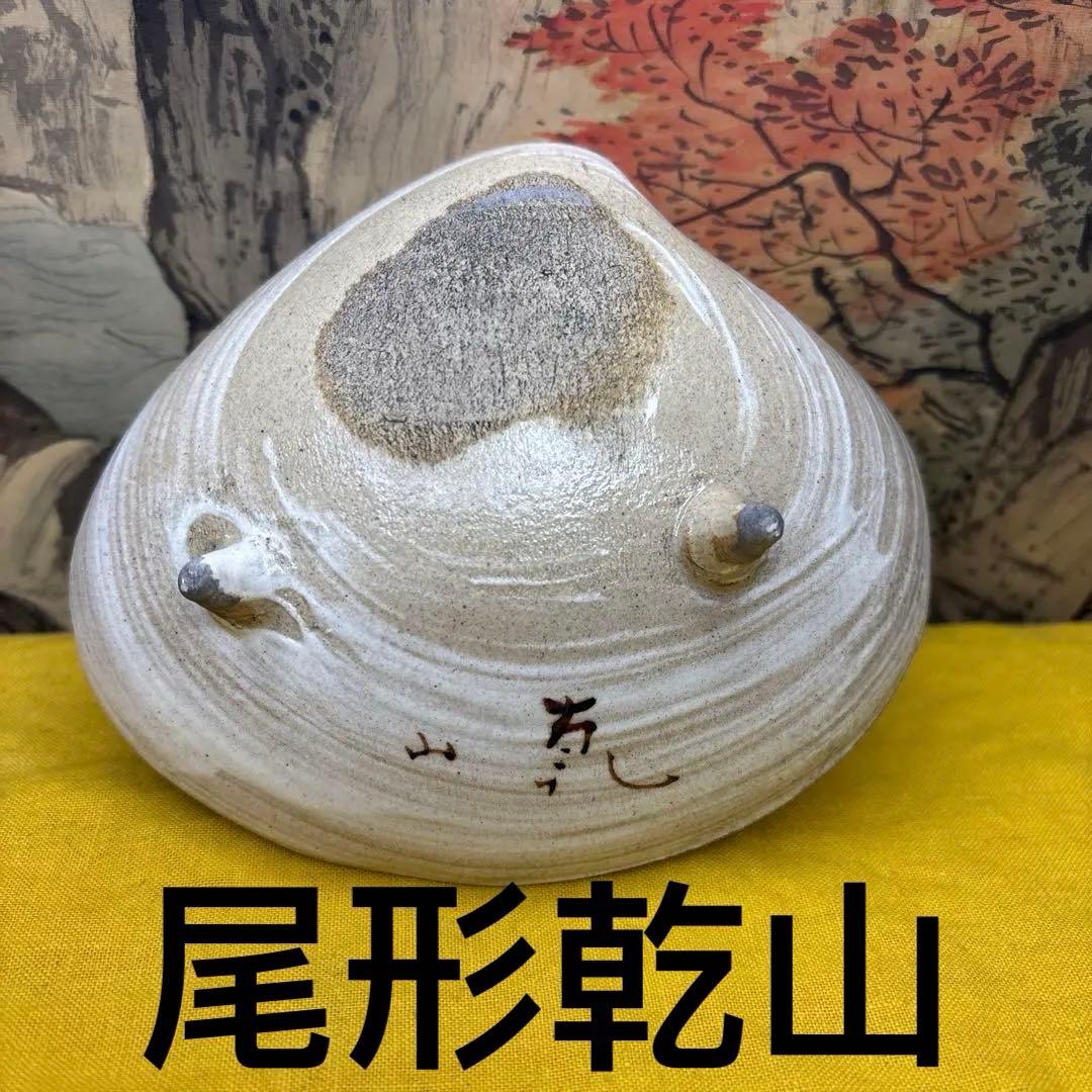 尾形乾山 貝形 皿 箱付 五客 稀少