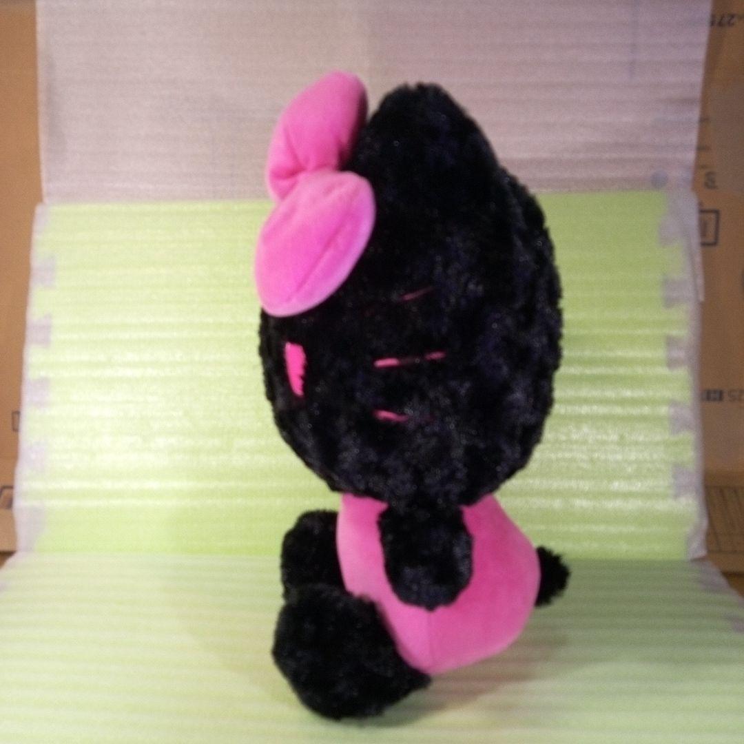 ハローキティ　ぬいぐるみ　EIKOH　エイコー　黒　ブラック　ピンク　レア