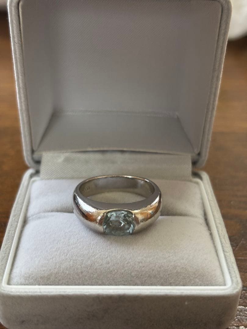 アクアマリン　pt900 リング