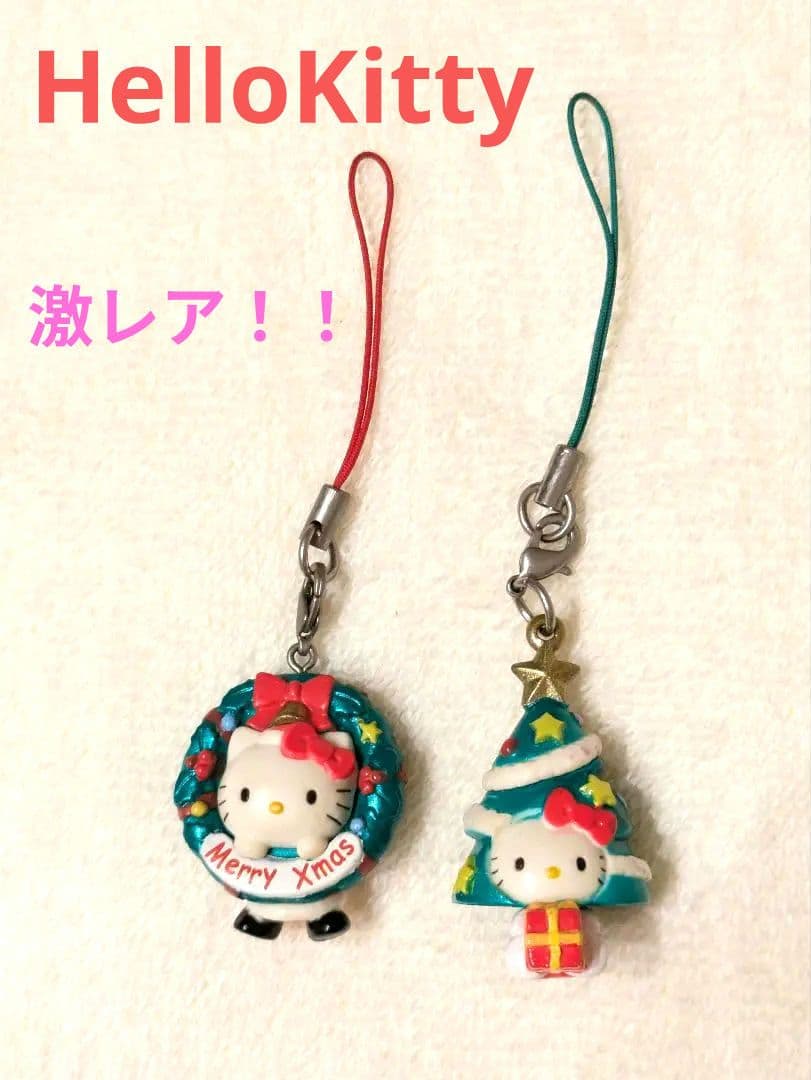 【ハローキティ】激レア！　クリスマスバージョン　ストラップ　根付け