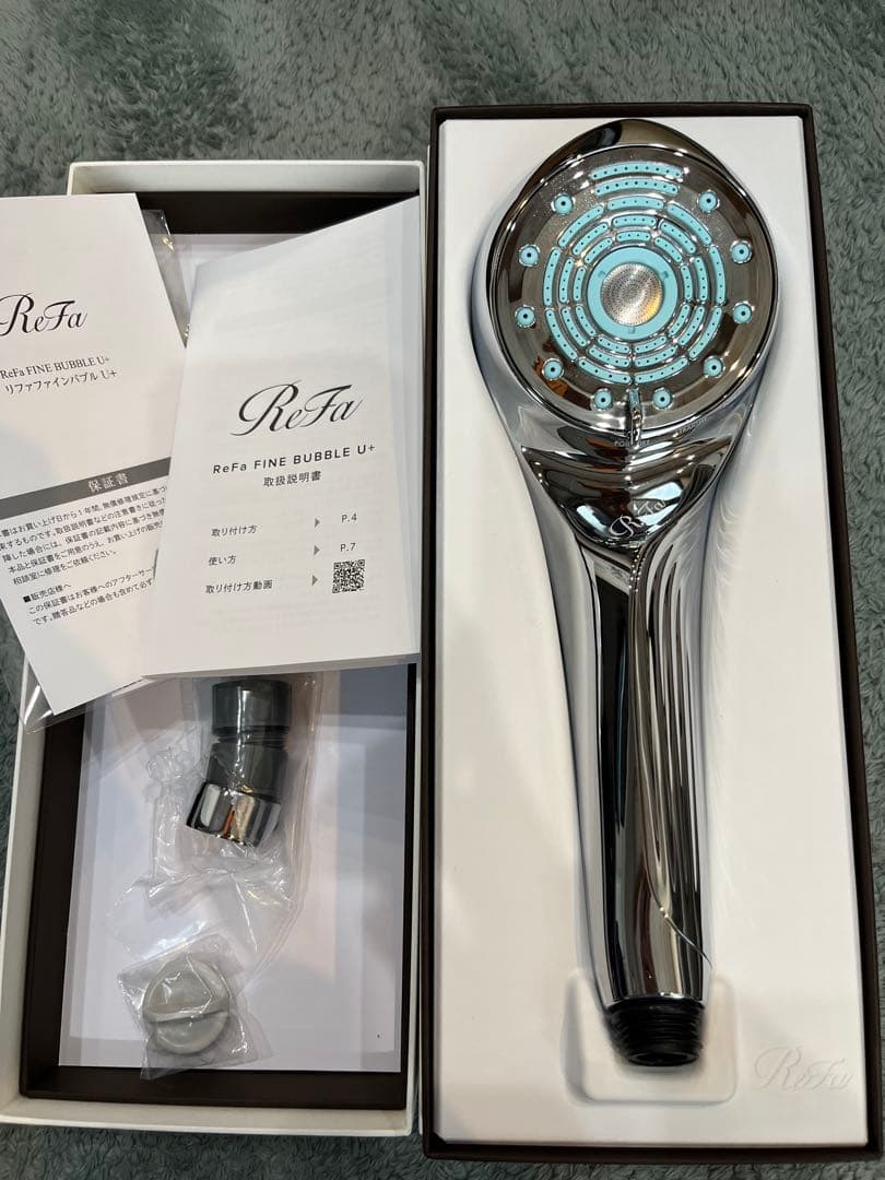 ReFa FINE BUBBLE U+ 止水モデル シャワーヘッド シルバー