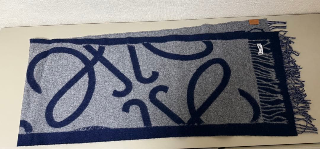 ロエベ　ウールカシミアマフラー