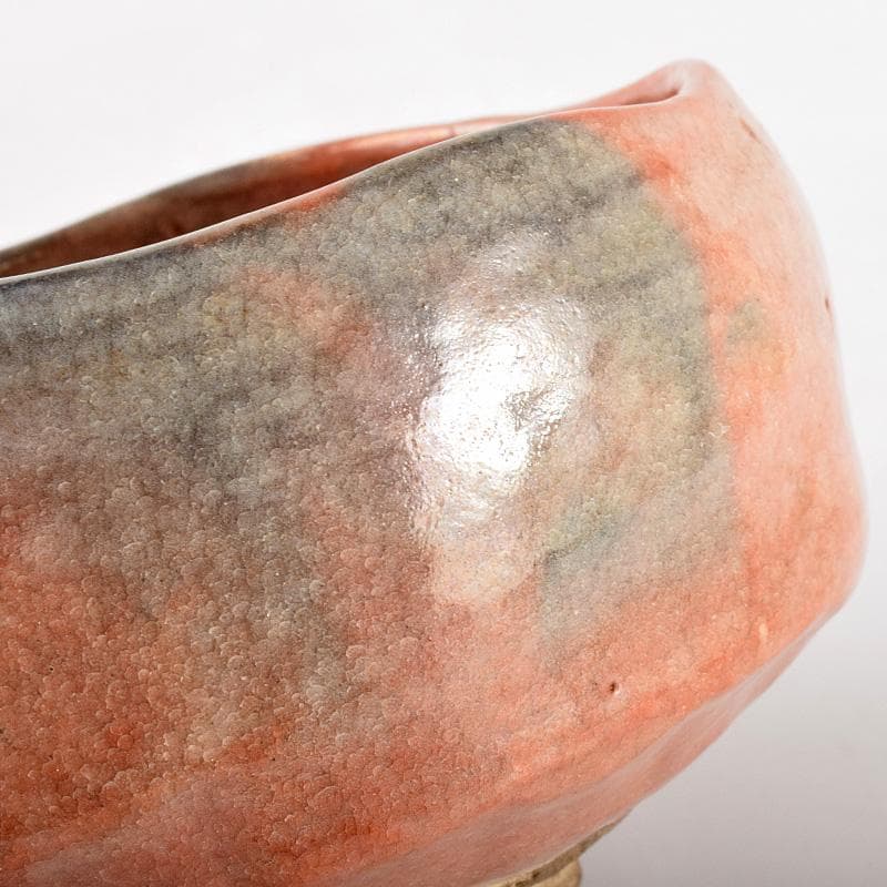 茶道具　楽吉左衛門　了入造　赤茶碗　共箱　M　R5029