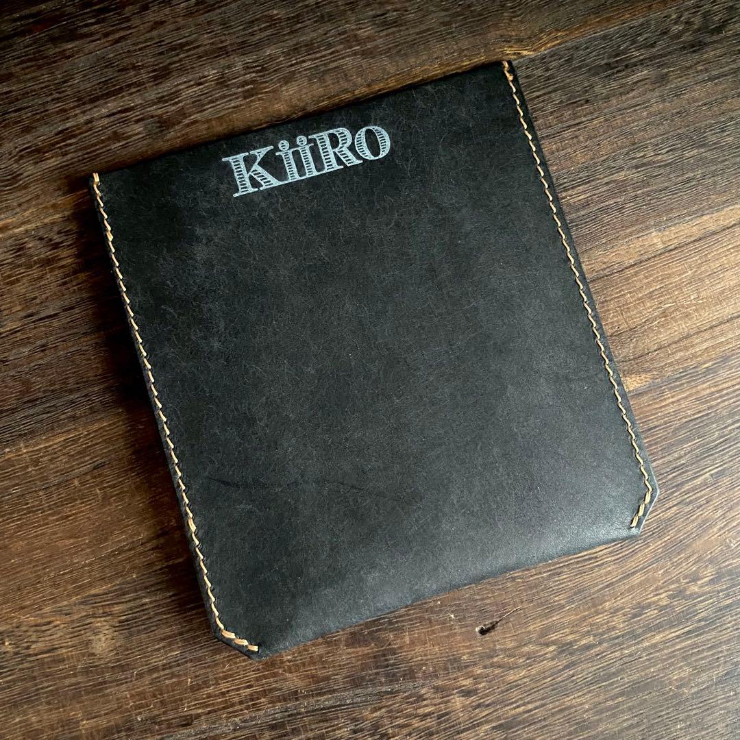 ノートスリーブ ブラック×キャメル