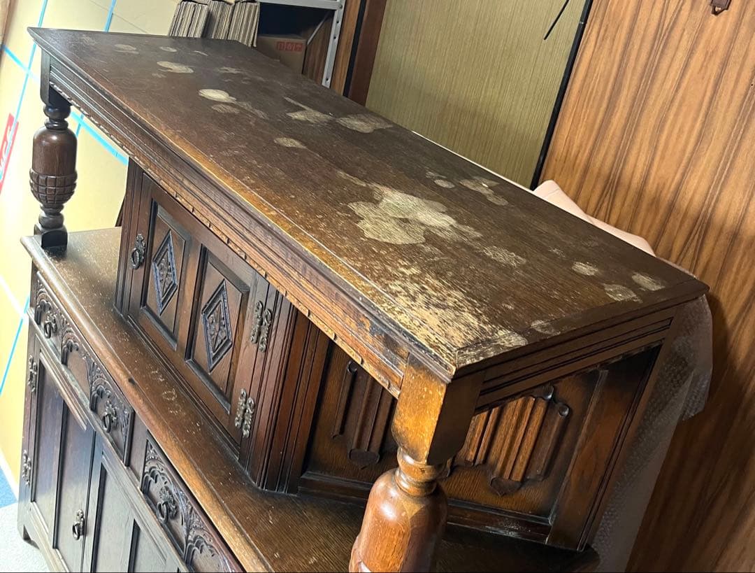 【英国Old Charm】カップボード サイドボード Wood Bros