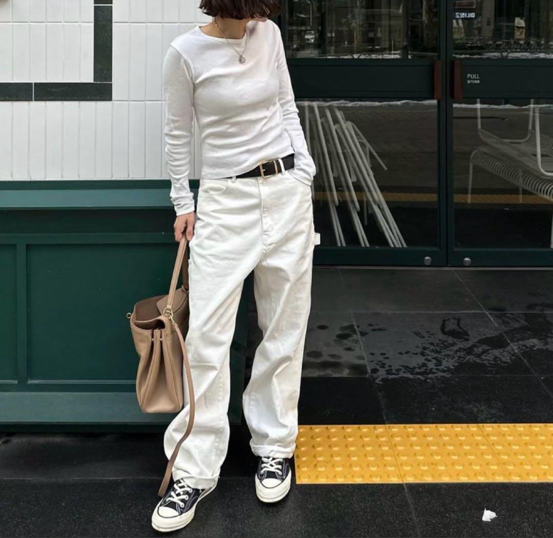 ok.soon×piccadilly コットンホワイトペインターパンツ 3