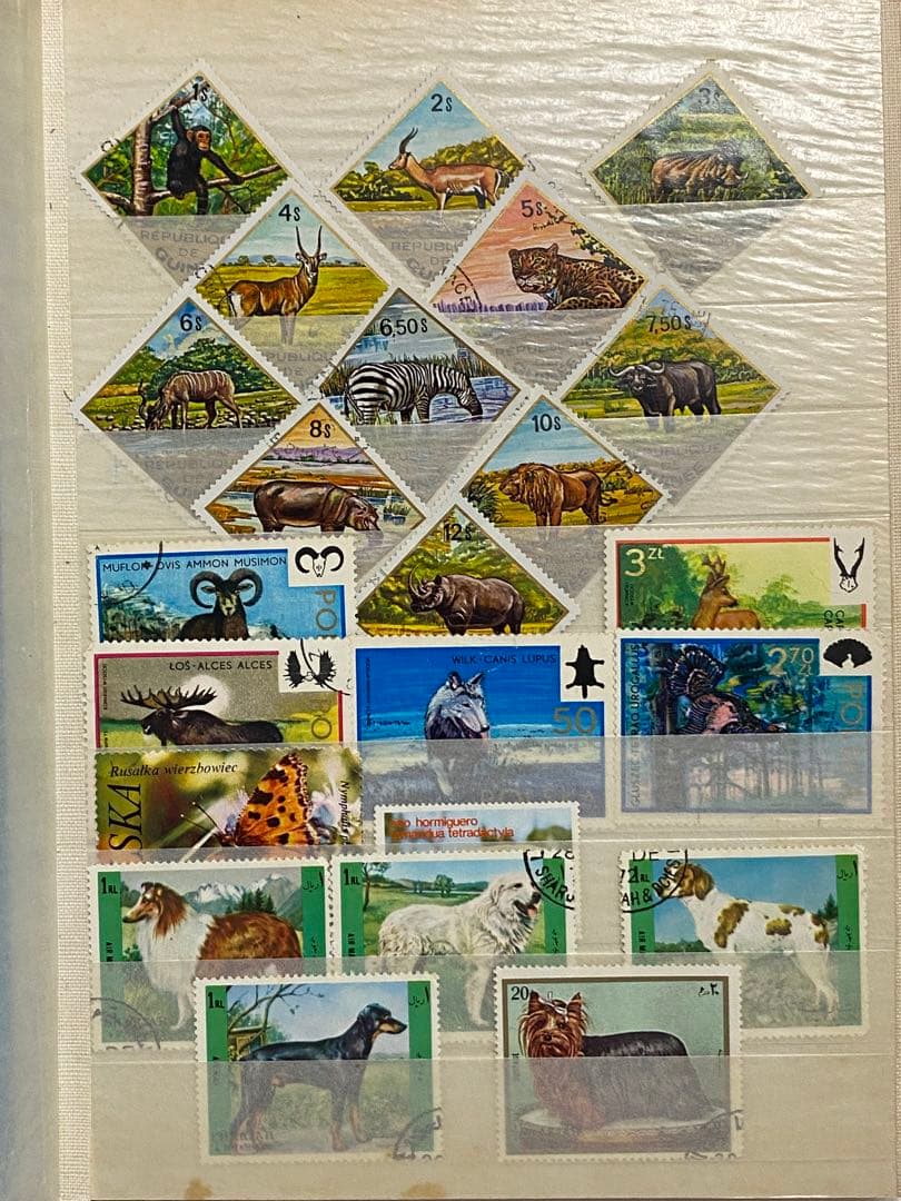 使用済み切手帳　EXPO 70 切手あり　切手820枚入りコレクションブック