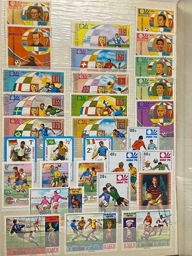 使用済み切手帳　EXPO 70 切手あり　切手820枚入りコレクションブック