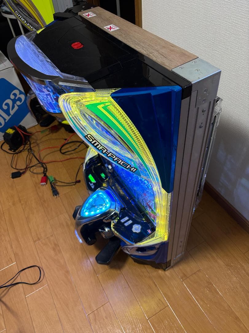 家庭用可 eフィーバーブルーロック 実機 外付け配線・鍵・トランス付