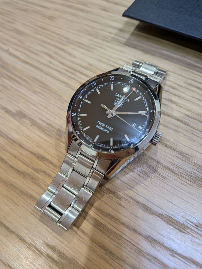 タグ・ホイヤー カレラ　ツインタイム　自動巻き時計