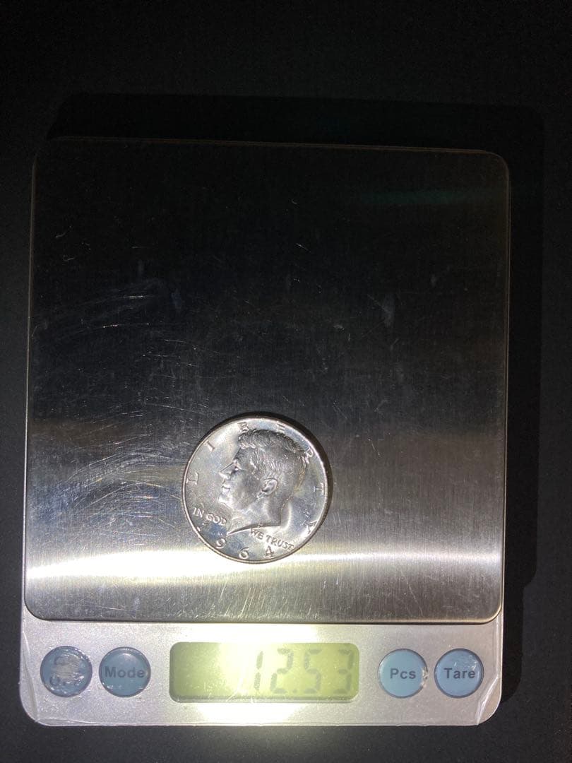 【アメリカ】ケネディハーフダラー銀貨(1964年)3枚組み