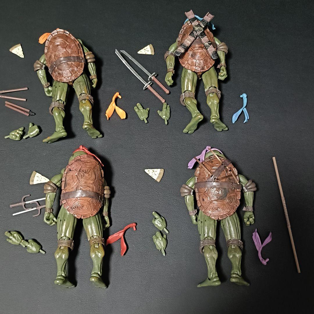 ミュータント・タートルズ アクションフィギュア 4体セット　ネカ　NECA