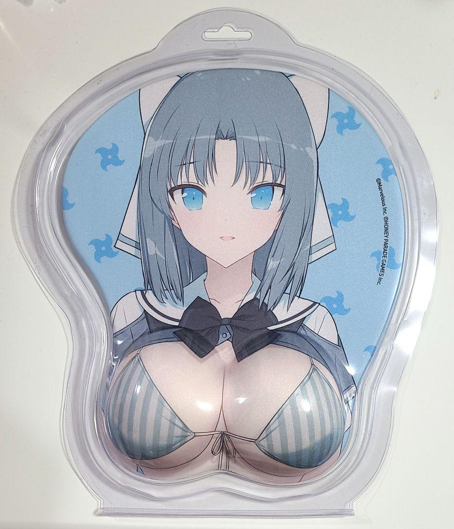 閃乱カグラ　シノビマスター　立体マウスパッド　雪泉　制服風水着姿