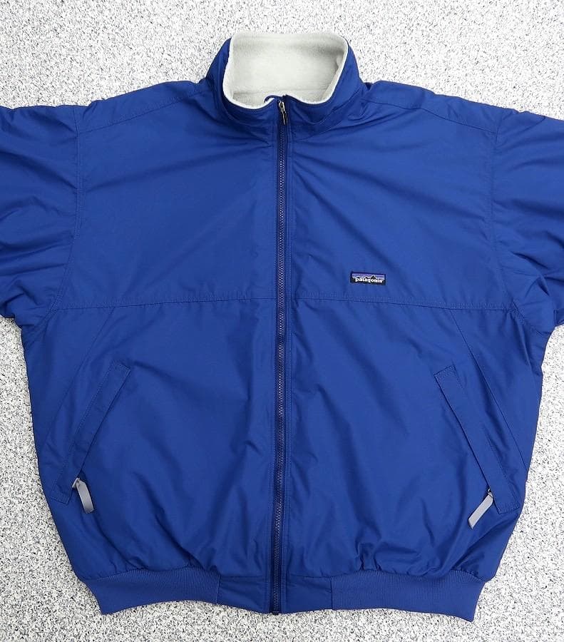 極美 XL パタゴニア 1998 シェルドシンチラ ジャケット ストームブルー