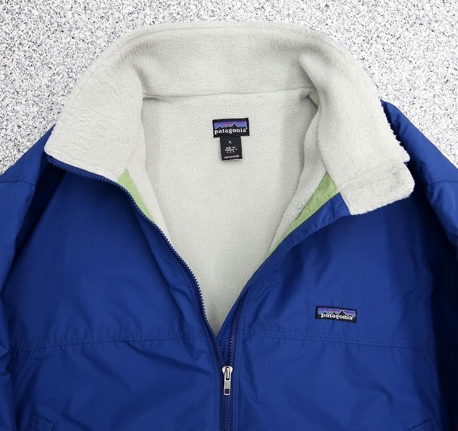 極美 XL パタゴニア 1998 シェルドシンチラ ジャケット ストームブルー