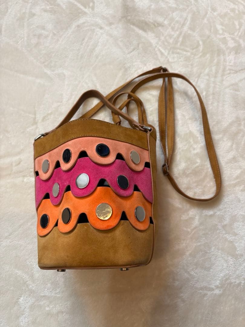 ピエールアルディPierre Hardyペニースエード 2way ハンドバッグ