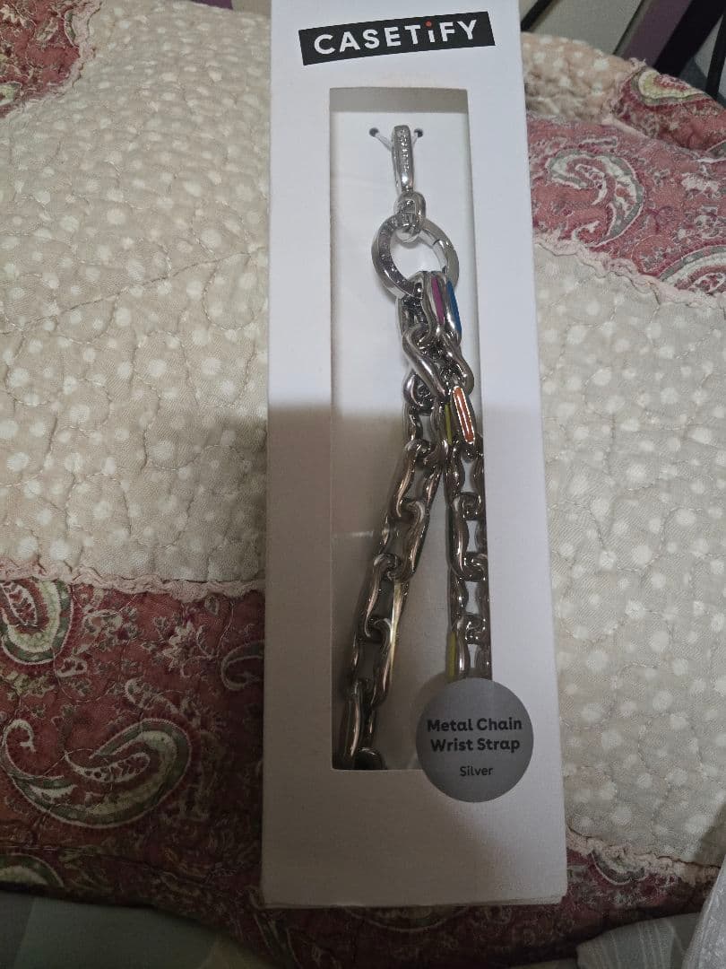 CASETiFY メタルチェーンストストラップ シルバー