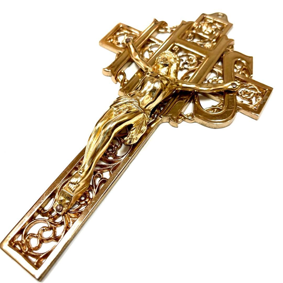 アメリカ アンティーク 聖イエス 壁掛けクロス 超大型