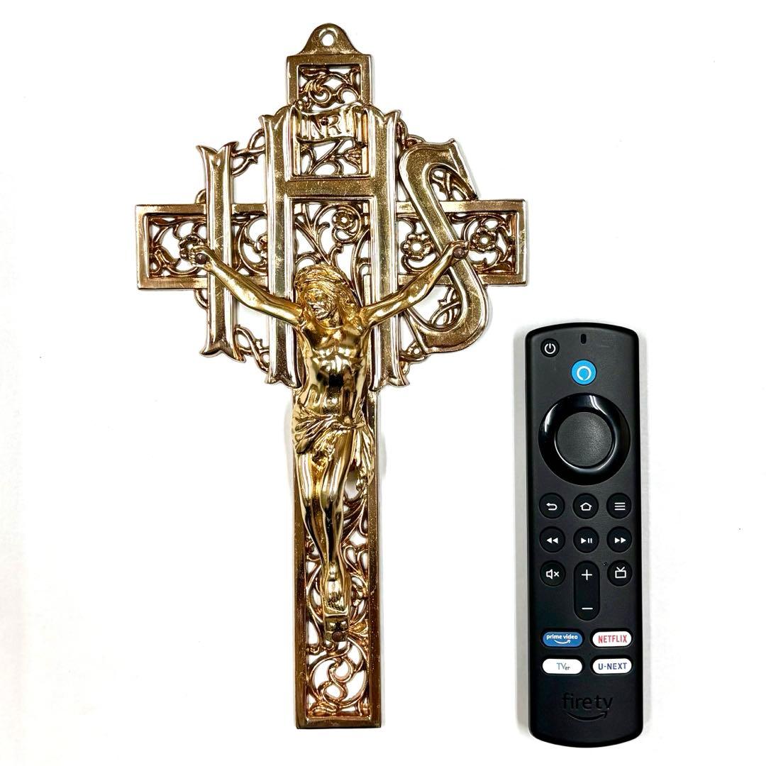 アメリカ アンティーク 聖イエス 壁掛けクロス 超大型