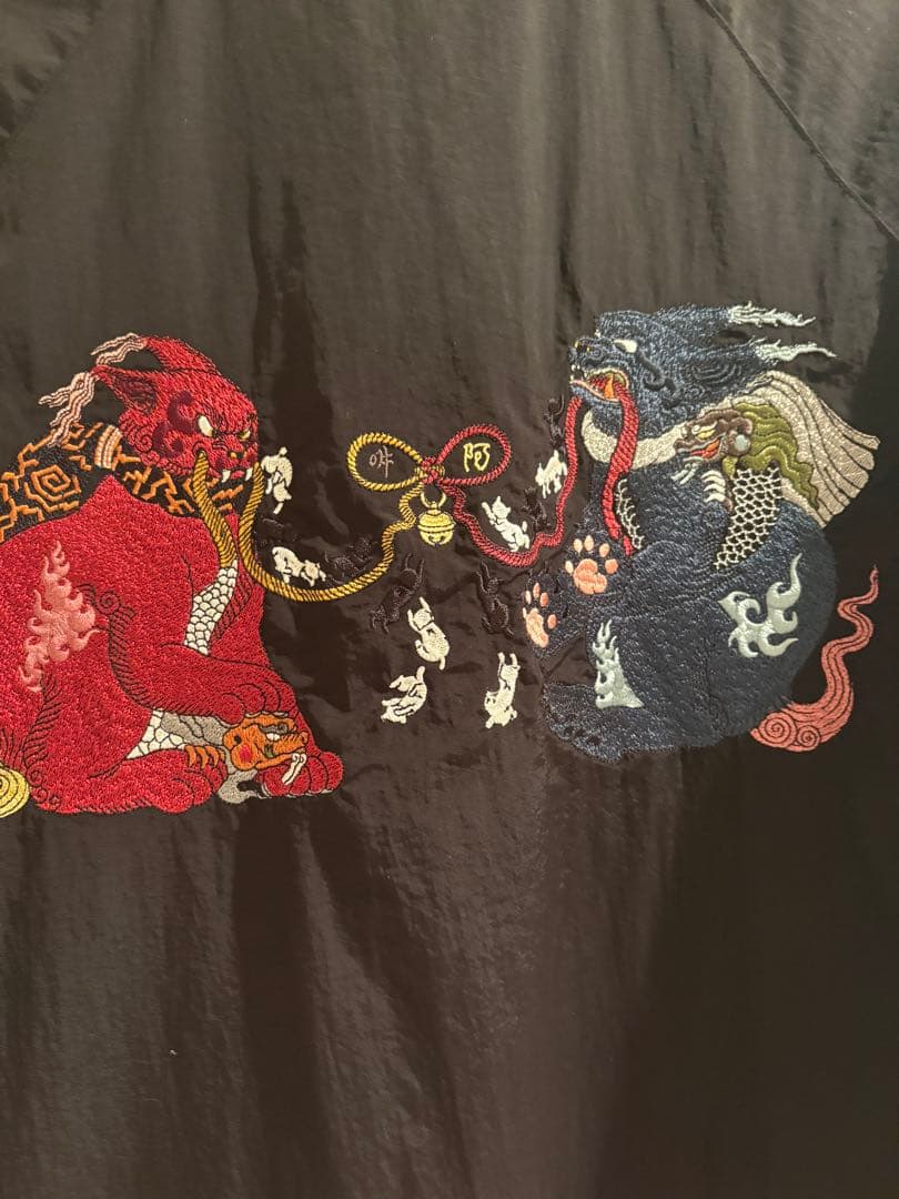 グラニフ × 石黒亜矢子『阿吽猫破魔矢ブルゾン』Lサイズ