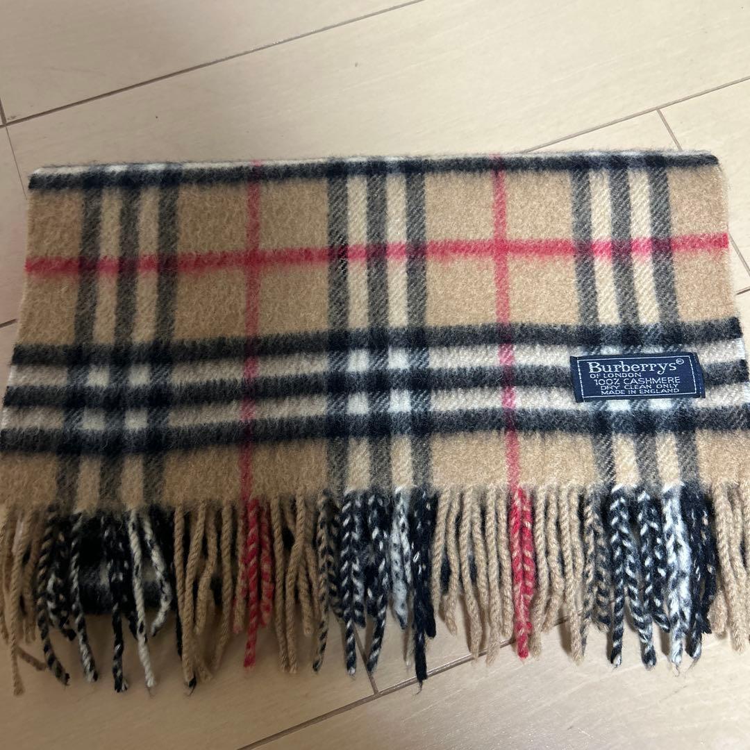 バーバリーカシミヤ100%マフラー