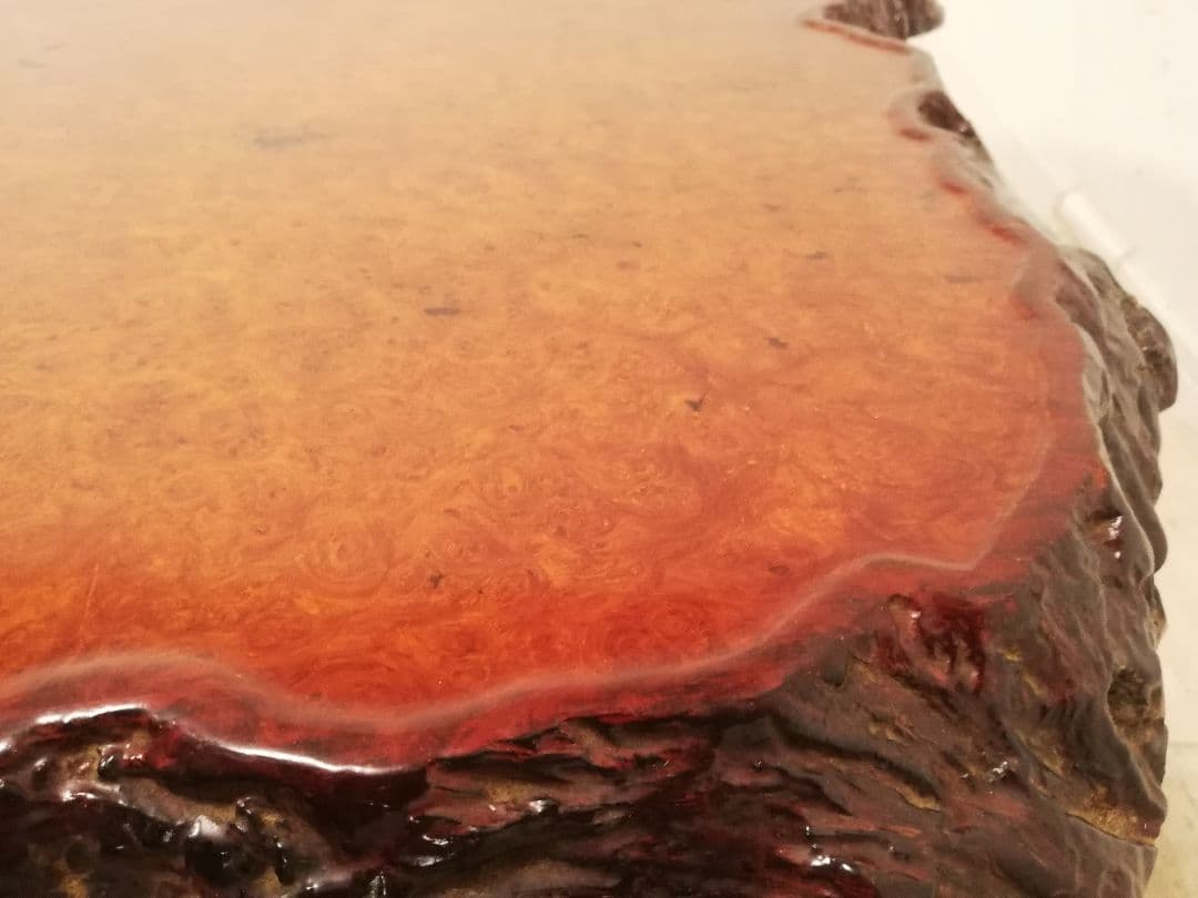 唐木 総花梨無垢 瘤 重厚な座卓