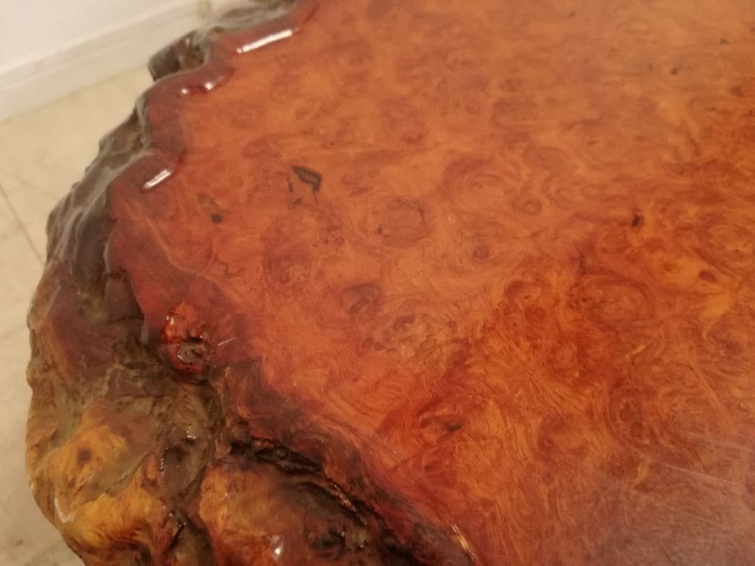 唐木 総花梨無垢 瘤 重厚な座卓