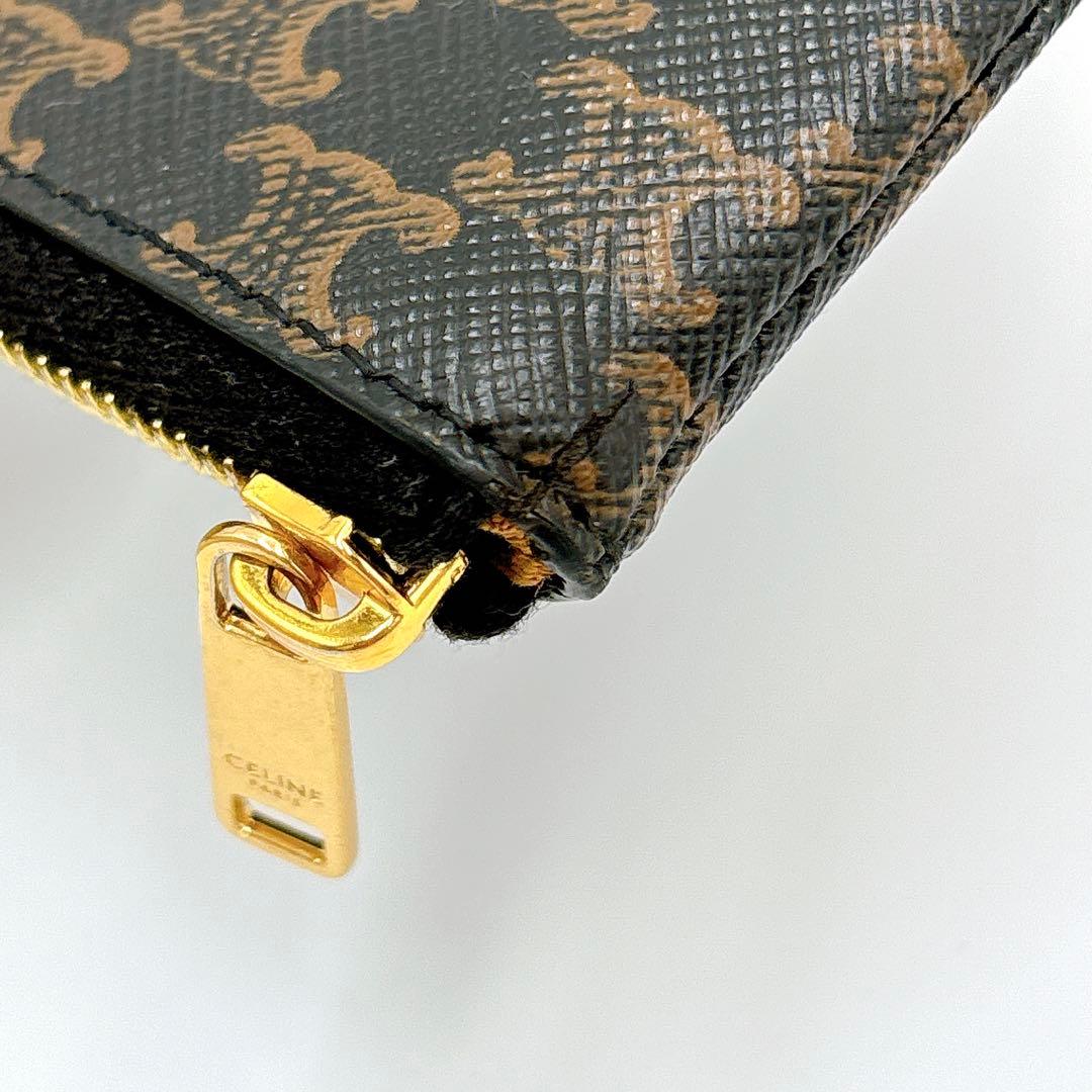 美品 ＊ CELINE セリーヌ トリオンフ ケース キーケース ブラウン