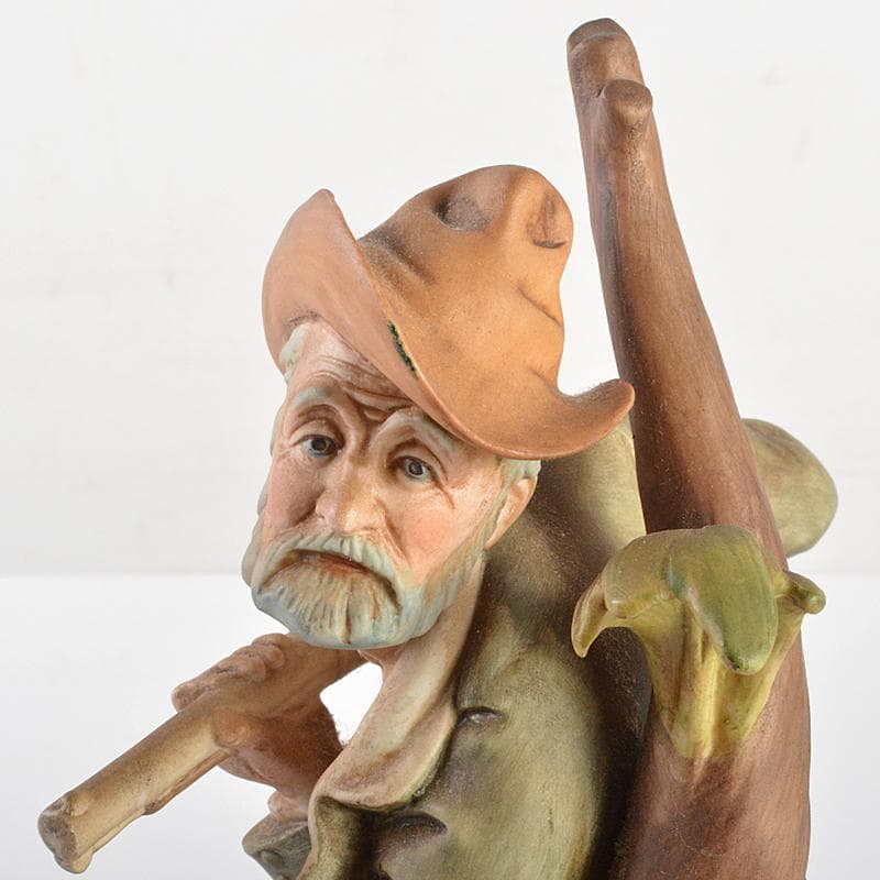 イタリア製　カポディモンテ　フィギュリン　陶人形　置物　V　R7065