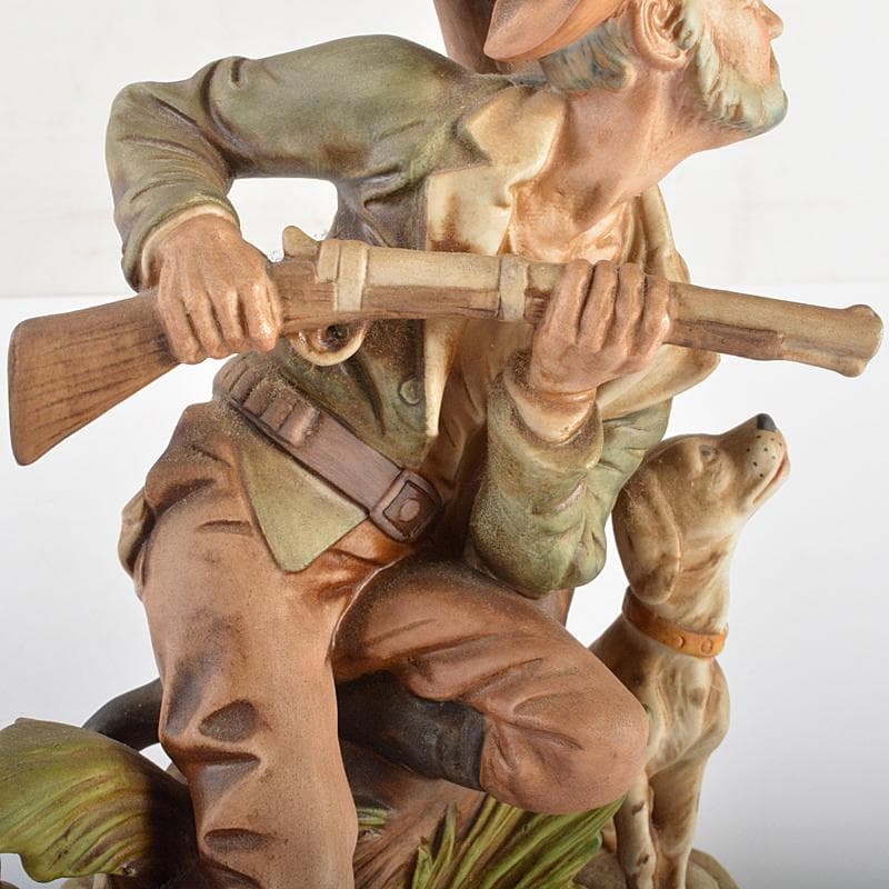 イタリア製　カポディモンテ　フィギュリン　陶人形　置物　V　R7065