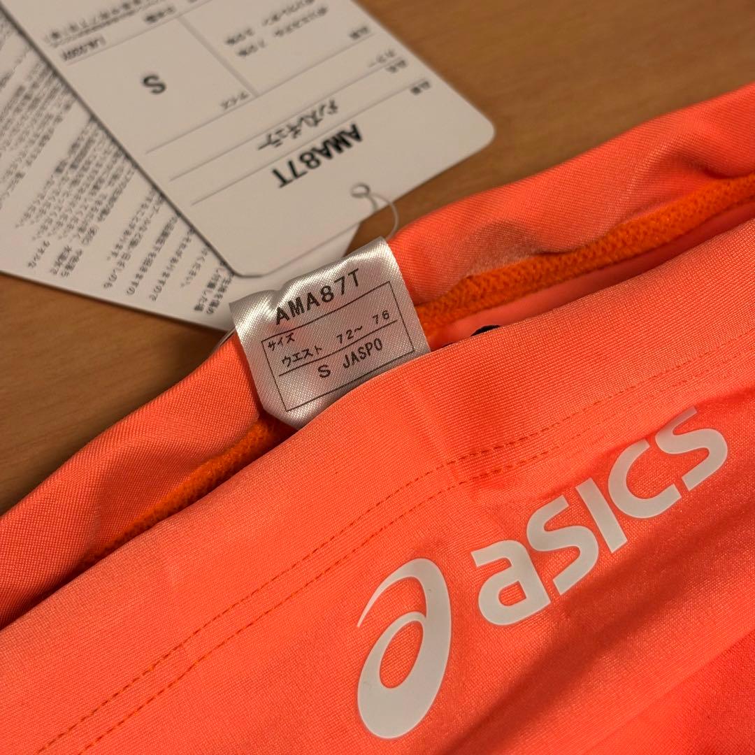 【新品】asics AMA87T 競パン 蛍光オレンジ ハイドロCD 競泳水着