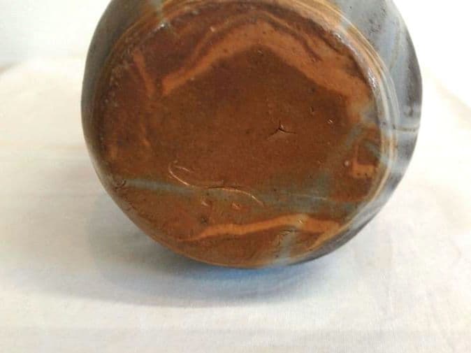 備前焼 若宮窯太田富夫（伝統工芸士）作 練り込み青備前陶 徳利とぐい呑み