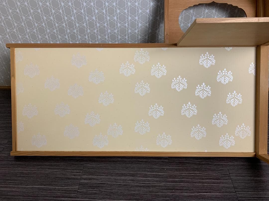 即中斎好 桐紋 台目棚 杉材 自在棚 組立式 茶道具 紙箱入 表千家 769