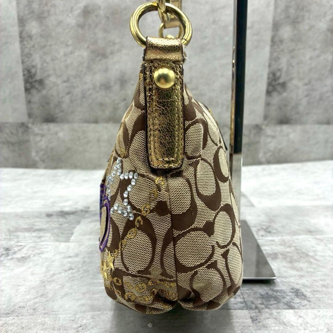 極美品 コーチ ポピー 2way ショルダーバッグ アクセサリーポーチ 肩掛け