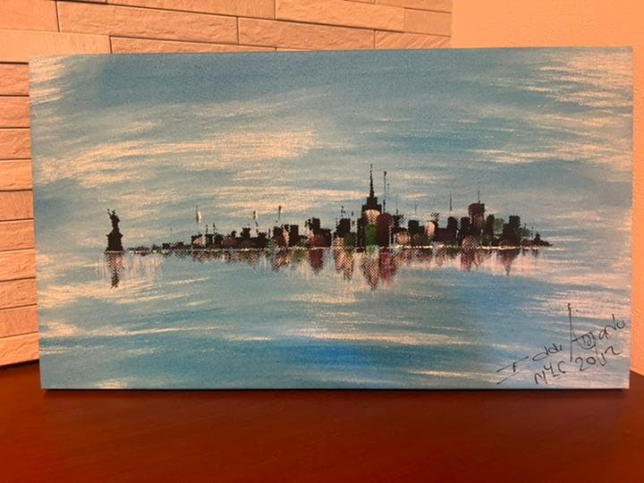 絵画② ニューヨーク　New York マンハッタン　風景画　油絵　2012