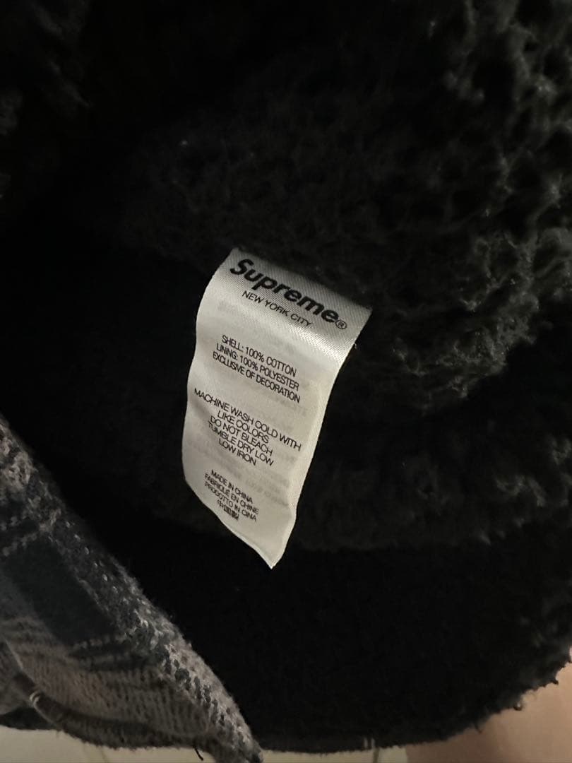 ジャケット・アウター Supreme shearling lined flannel shirt
