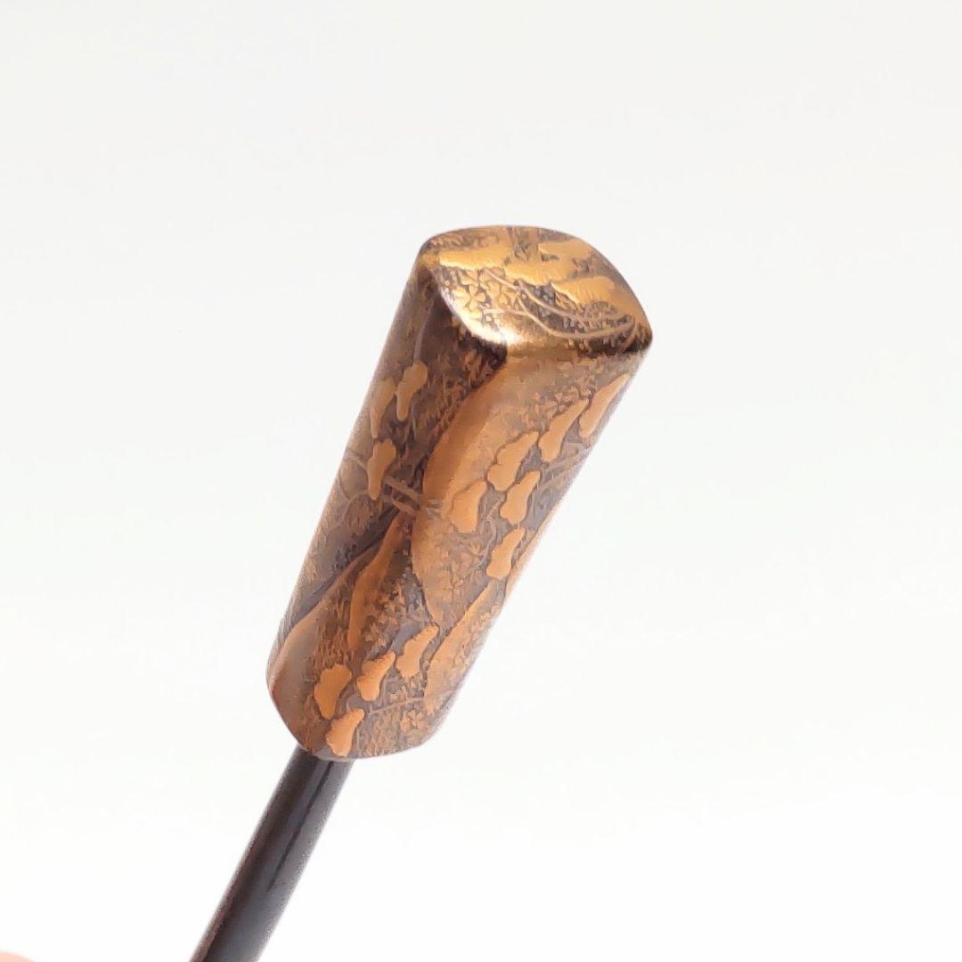 【美品】アンティーク 金蒔絵 くし かんざし 本鼈甲 明治大正 髪飾り