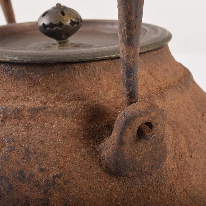 RITAO CHAN05　名人井上造　山水文　鉄瓶　鉄釜　F　R8039