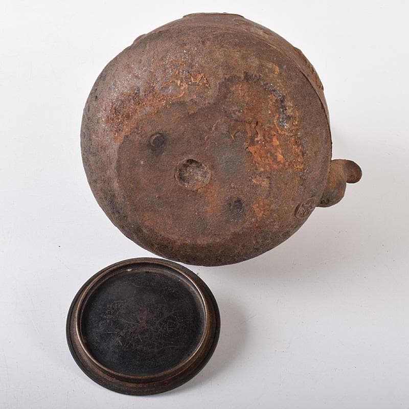 RITAO CHAN05　名人井上造　山水文　鉄瓶　鉄釜　F　R8039